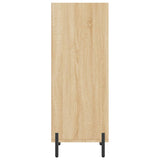 Dressoir 34,5x32,5x90 cm bewerkt hout sonoma eikenkleurig