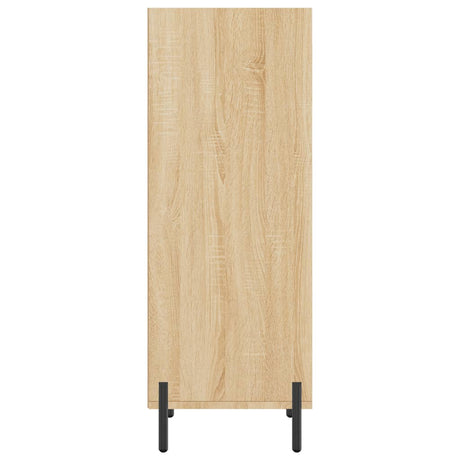 Dressoir 34,5x32,5x90 cm bewerkt hout sonoma eikenkleurig