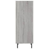 Dressoir 34,5x32,5x90 cm bewerkt hout grijs sonoma eikenkleurig