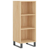 Dressoir 34,5x32,5x90 cm bewerkt hout sonoma eikenkleurig