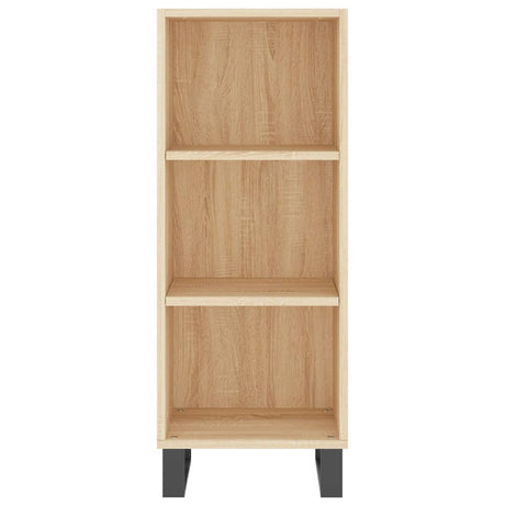 Dressoir 34,5x32,5x90 cm bewerkt hout sonoma eikenkleurig