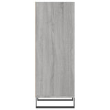 Dressoir 34,5x32,5x90 cm bewerkt hout grijs sonoma eikenkleurig