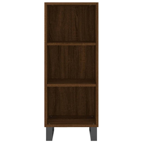 Dressoir 34,5x32,5x90 cm bewerkt hout bruin eikenkleur