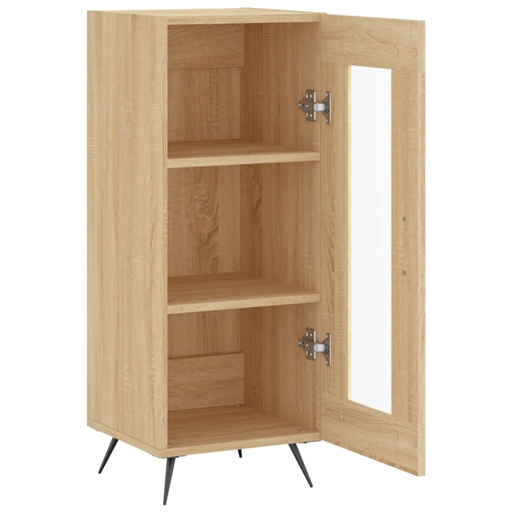 Dressoir 34,5x34x90 cm bewerkt hout sonoma eiken