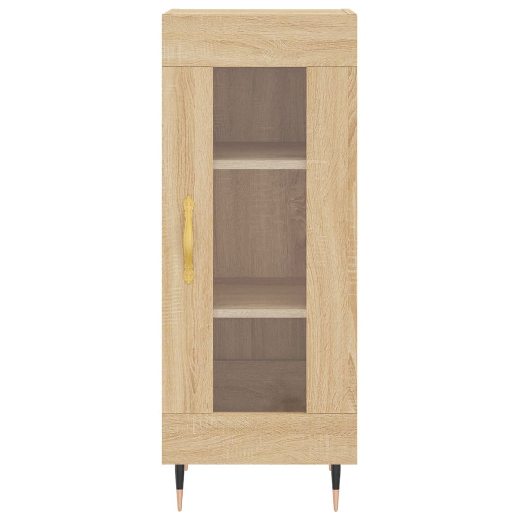 Dressoir 34,5x34x90 cm bewerkt hout sonoma eiken