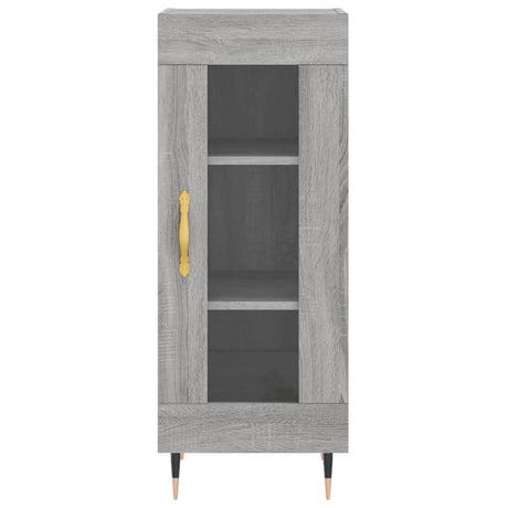 Dressoir 34,5x34x90 cm bewerkt hout grijs sonoma eikenkleurig