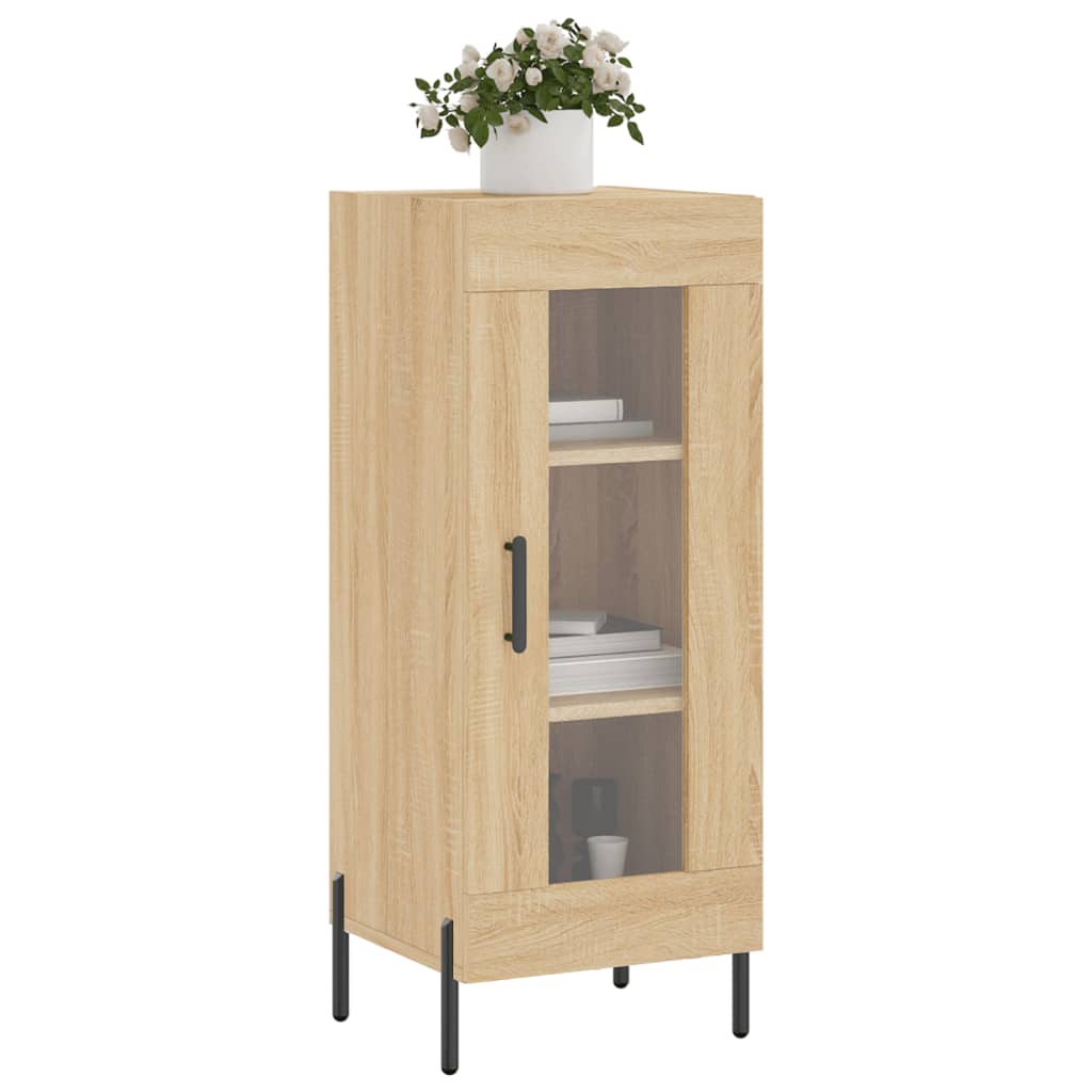 Dressoir 34,5x34x90 cm bewerkt hout sonoma eiken