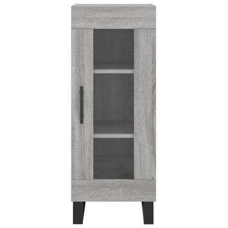 Dressoir 34,5x34x90 cm bewerkt hout grijs sonoma eikenkleurig