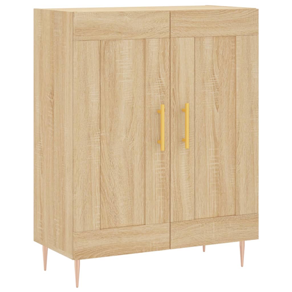 Dressoir 69,5x34x90 cm bewerkt hout sonoma eikenkleurig