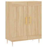 Dressoir 69,5x34x90 cm bewerkt hout sonoma eikenkleurig