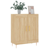 Dressoir 69,5x34x90 cm bewerkt hout sonoma eikenkleurig