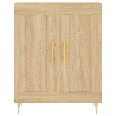 Dressoir 69,5x34x90 cm bewerkt hout sonoma eikenkleurig