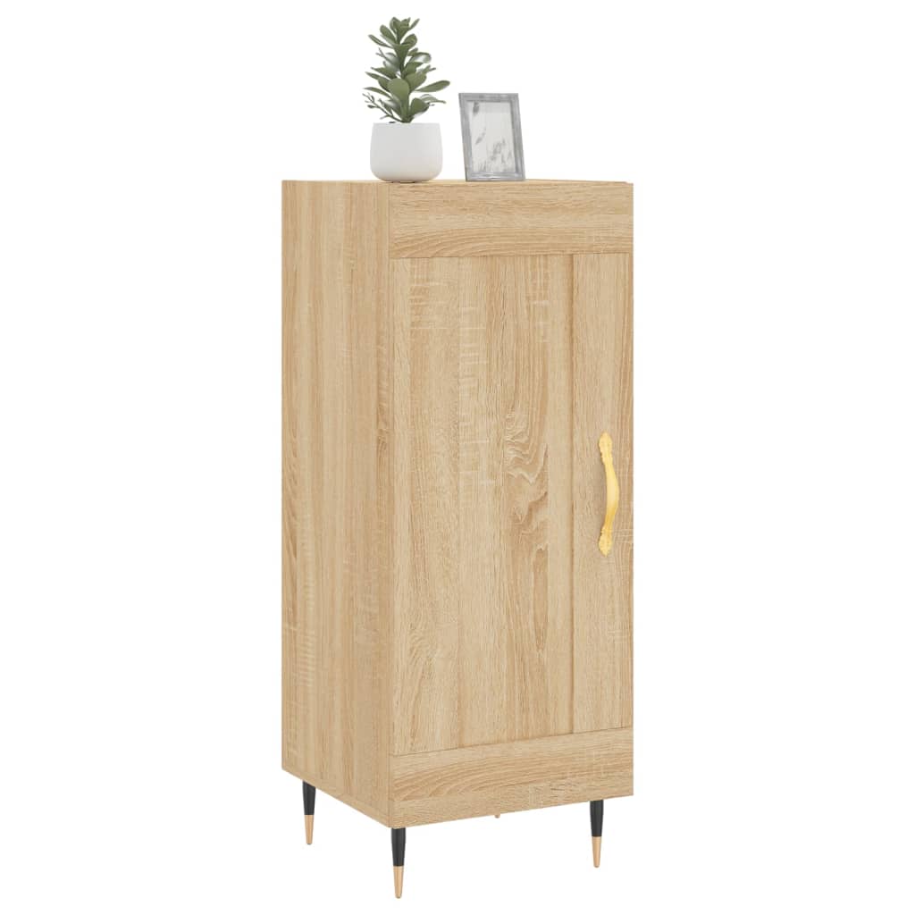 Dressoir 34,5x34x90 cm bewerkt hout sonoma eiken