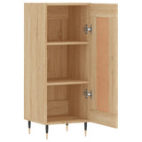 Dressoir 34,5x34x90 cm bewerkt hout sonoma eiken