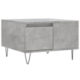 Salontafel 55x55x36,5 cm bewerkt hout betongrijs