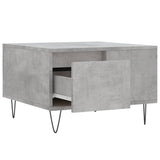 Salontafel 55x55x36,5 cm bewerkt hout betongrijs