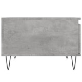 Salontafel 55x55x36,5 cm bewerkt hout betongrijs