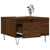 Salontafel 55x55x36,5 cm bewerkt hout bruin eikenkleur