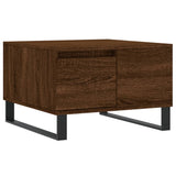 Salontafel 55x55x36,5 cm bewerkt hout bruin eikenkleur