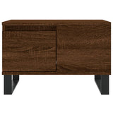 Salontafel 55x55x36,5 cm bewerkt hout bruin eikenkleur