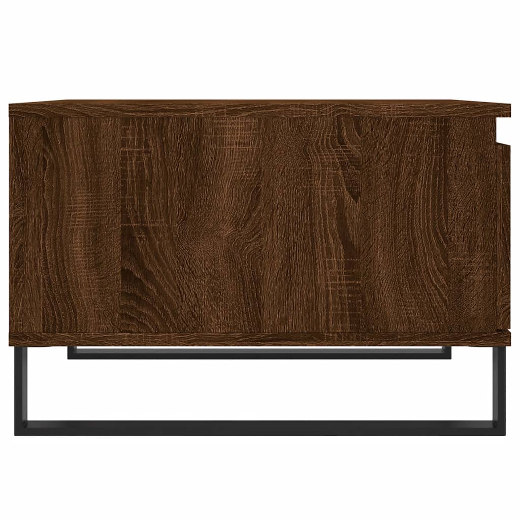 Salontafel 55x55x36,5 cm bewerkt hout bruin eikenkleur