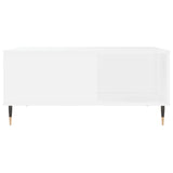 Salontafel 80x80x36,5 cm bewerkt hout wit