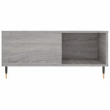 Salontafel 80x80x36,5 cm bewerkt hout grijs sonoma eikenkleurig
