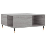 Salontafel 80x80x36,5 cm bewerkt hout grijs sonoma eikenkleurig