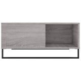Salontafel 80x80x36,5 cm bewerkt hout grijs sonoma eikenkleurig