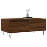Salontafel 90x50x36,5 cm bewerkt hout bruin eikenkleur