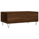 Salontafel 90x50x36,5 cm bewerkt hout bruin eikenkleur