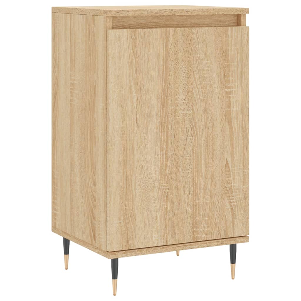 Dressoirs 2 st 40x35x70 cm bewerkt hout sonoma eikenkleurig