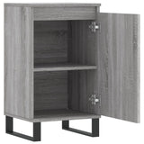 Dressoir 40x35x70 cm bewerkt hout grijs sonoma