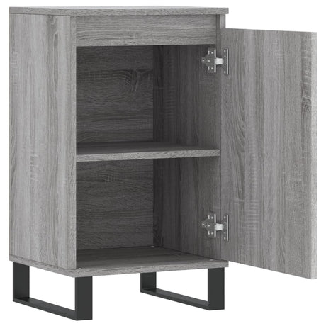 Dressoir 40x35x70 cm bewerkt hout grijs sonoma