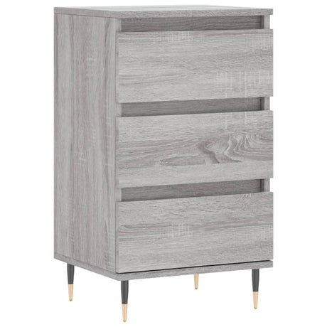 Dressoir 40x35x70 cm bewerkt hout grijs sonoma