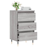 Dressoir 40x35x70 cm bewerkt hout grijs sonoma