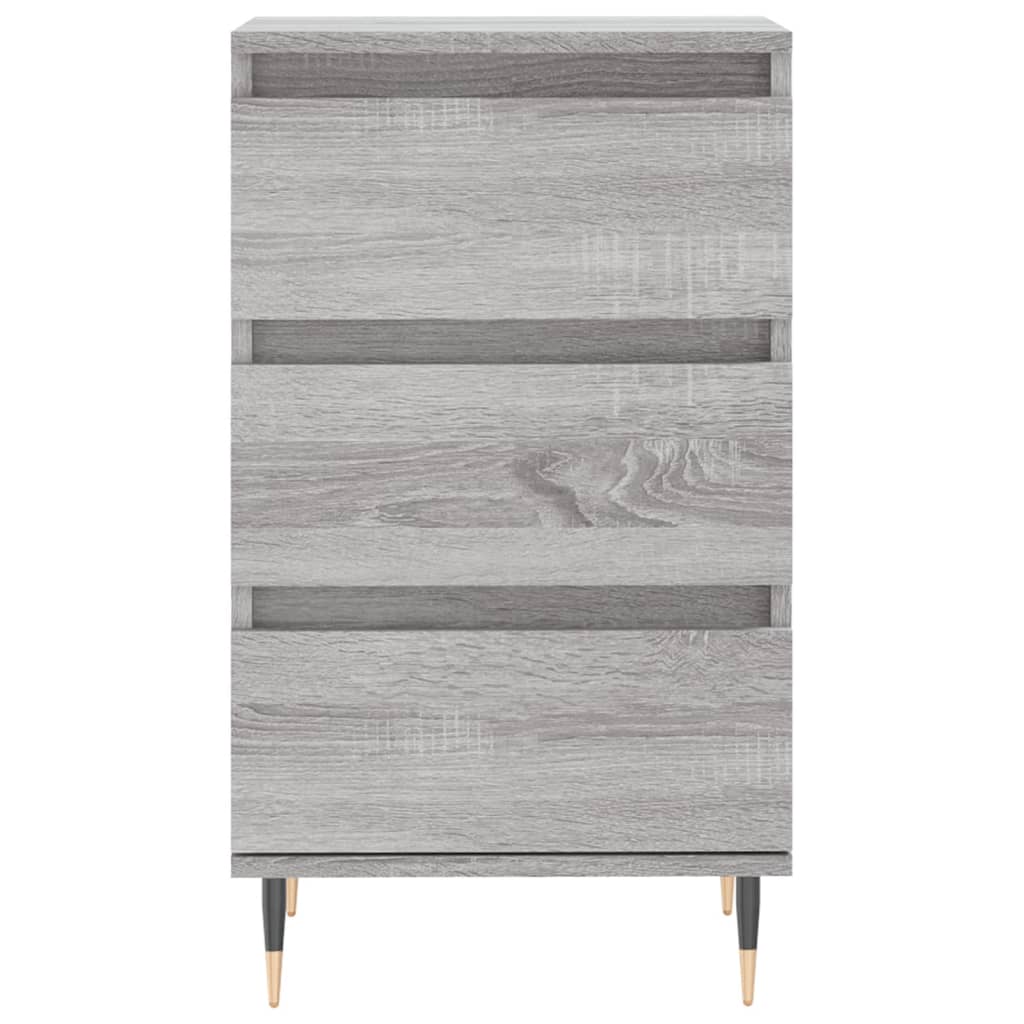 Dressoir 40x35x70 cm bewerkt hout grijs sonoma