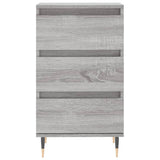 Dressoir 40x35x70 cm bewerkt hout grijs sonoma