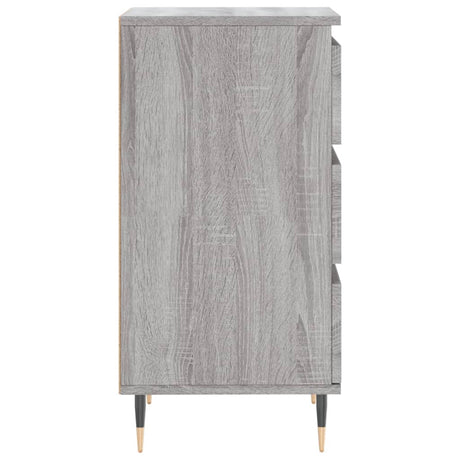 Dressoir 40x35x70 cm bewerkt hout grijs sonoma