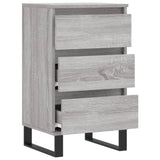 Dressoir 40x35x70 cm bewerkt hout grijs sonoma