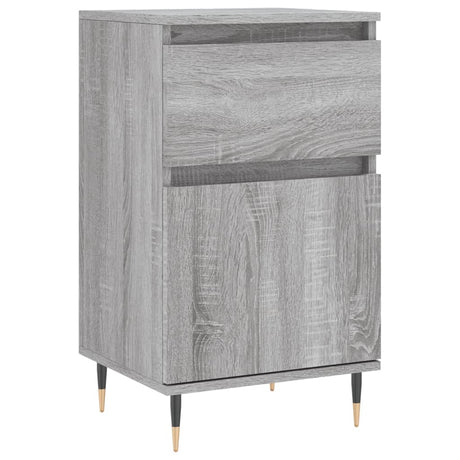 Dressoirs 2 st 40x35x70 cm bewerkt hout grijs sonoma