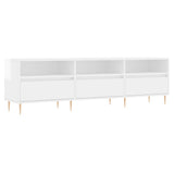 Tv-meubel 150x30x44,5 cm bewerkt hout hoogglans wit