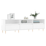 Tv-meubel 150x30x44,5 cm bewerkt hout hoogglans wit
