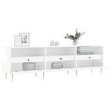 Tv-meubel 150x30x44,5 cm bewerkt hout hoogglans wit