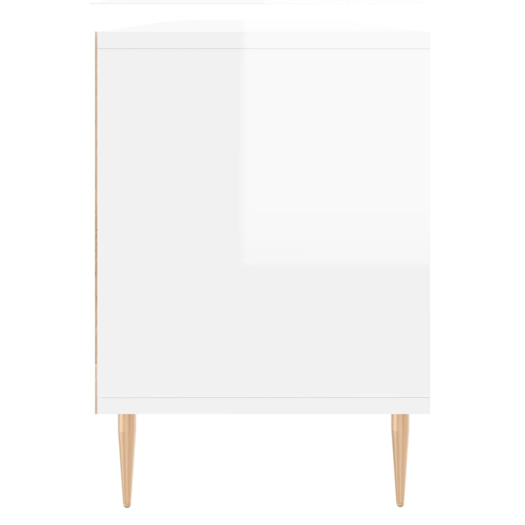 Tv-meubel 150x30x44,5 cm bewerkt hout hoogglans wit