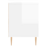 Tv-meubel 150x30x44,5 cm bewerkt hout hoogglans wit