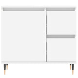 Badkamerkast 65x33x60 cm bewerkt hout wit