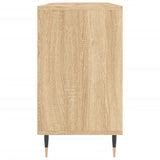 Badkamerkast 80x33x60 cm bewerkt hout sonoma eikenkleurig