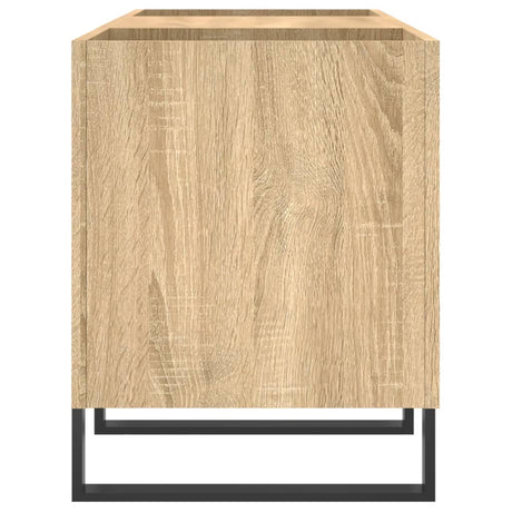 Platenkast 121x38x48 cm bewerkt hout sonoma eikenkleurig