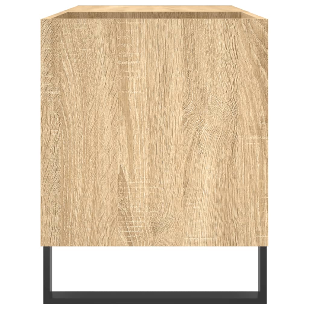 Platenkast 85x38x48 cm bewerkt hout sonoma eikenkleurig